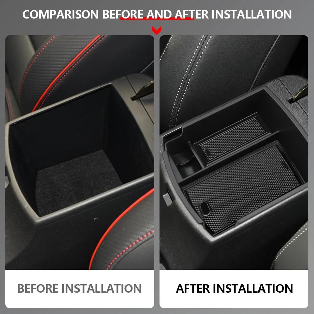 For Hyundai Kona Kauai 2017 2018 2019 2020 2025 2025 Armrest Storage Box Organizer Center Console Tray Container Car Accessories
