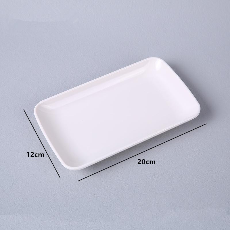 

Меламиновая тарелка для рисовой лапши, коммерческая прямоугольная тарелка, антипригарная тарелка для барбекю, поднос для еды, кухонная утварь для дома
