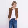 Za Export New Arrival Women's Clothing ZR Fashion Style Embroider Suede Texture Round Neck Vest Jacket 4344150