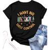 Sulayesh Reading Book Shirts for Women I Have No Shelf Control Graphic Tees Book Lover Bookish Gifts Teacher Tshirts Tops