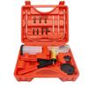 Pompa a vuoto manuale 2 in 1 Kit di scarico del liquido dei freni Kit di prova della pompa a pistola per vuoto Manometro per vuoto in alluminio portatile e durevole
