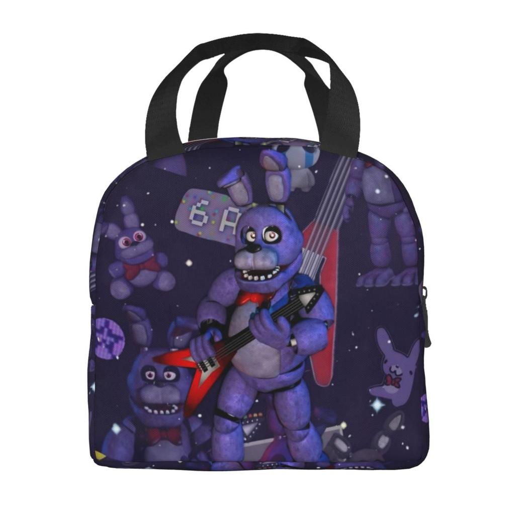 FNAF At Freddys Thermal Insulated Lunch Bag for School Portable Food Bag Thermal Cooler Food Box