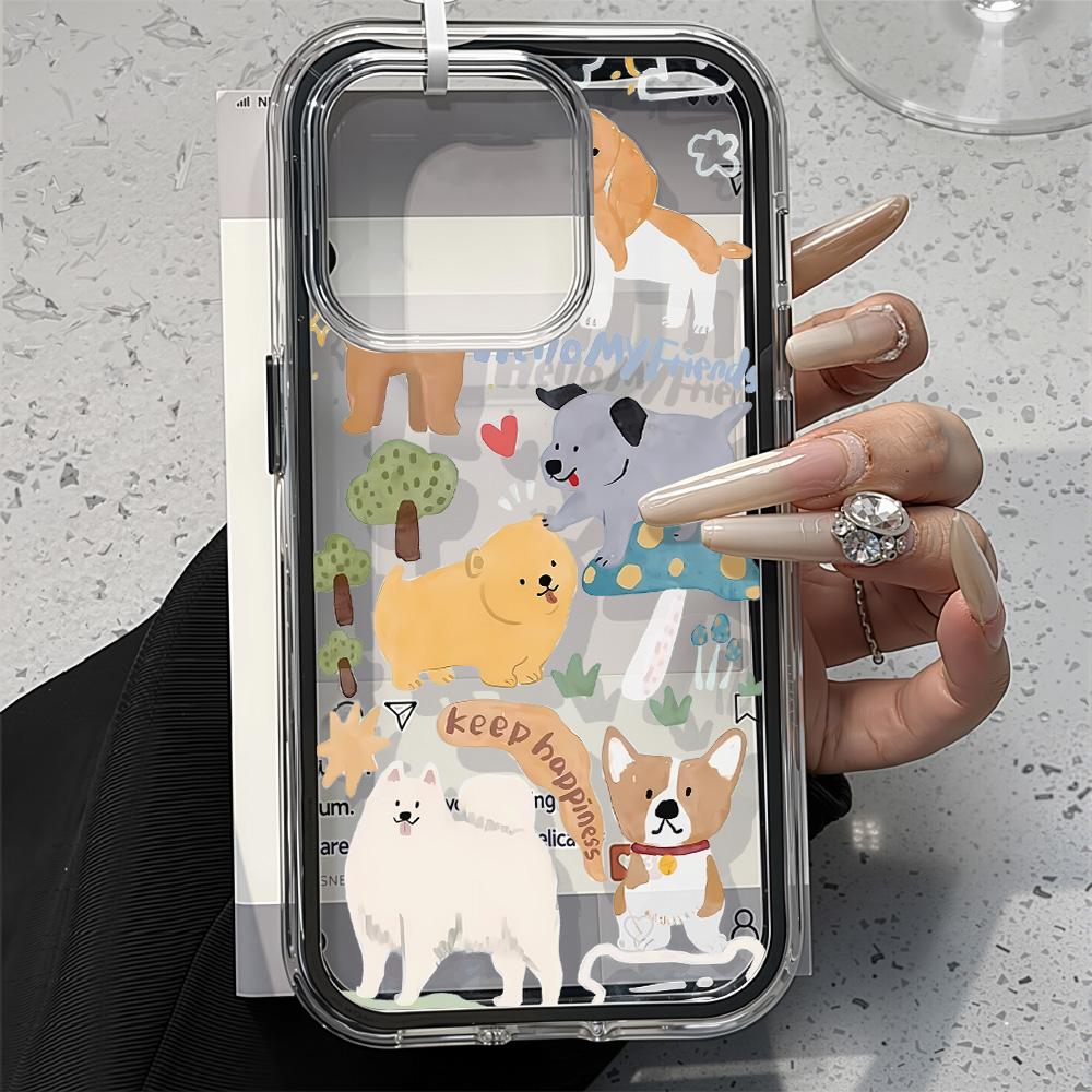 Painted Phone Case for iPhone 17 11 12 13 14 15 16 iPhone 17 12 13 14 15 16 Pro 17 12 13 14 15 16 Pro Max  High Quality Painted Animal Cute Phone Case