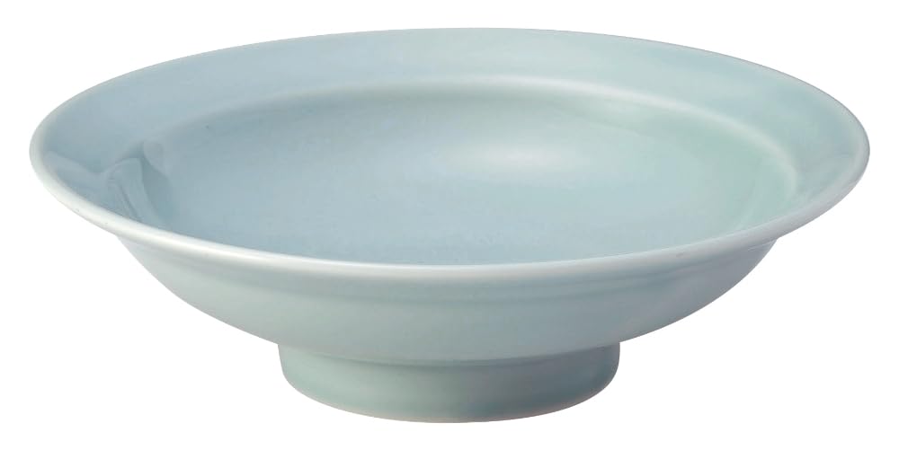 

Kaden KOYO Koyo Pottery Круглая тарелка на высокой ножке 8,0 мм синего цвета, Селадон в китайском стиле, Мино Яки, Можно мыть в посудомоечной машине, Сделано в Японии, 50180075