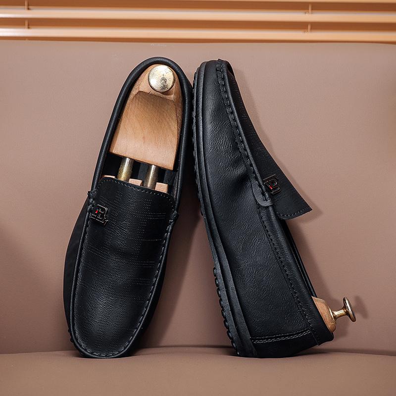 

Summer Men Casual Shoes Leather Breathable Comfort Slip-on Mens Driving Shoes Luxury Brand Men Loafers Mens Lazy Shoes Moccasins 39