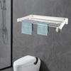 ABS Wall Mounted Retractable Clothes Drying Rack - Space Saving Foldable Laundry Hanger - Indoor Expandable Clothesline Holder