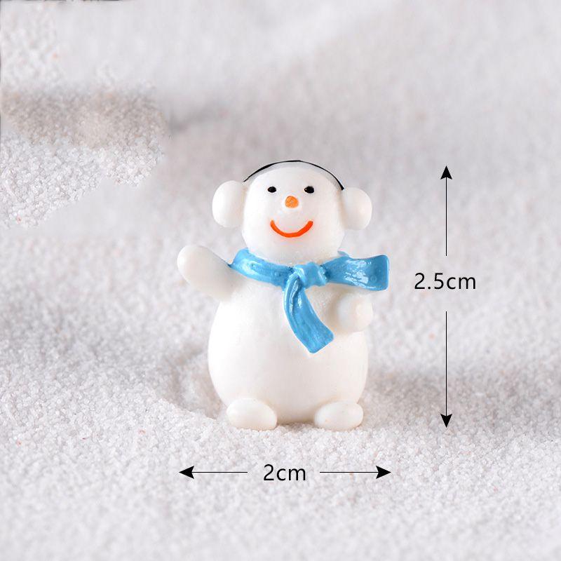 Santa Mini Christmas Claus Snowman Micro Landscape Miniatures Ornament Figurines