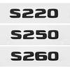ABS Car Stickers Tail Box Letters Emblem for Mercedes Benz S55 S63 S200 S220 S250 S260 S300 S320 S350 Rear Trunk Badge Decals DY6