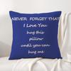 Funny Hug Me Cushion Cover Natural Linen Organic Fabric Double-Sided Printing Sofa Home Decor Gift Pillow Cover