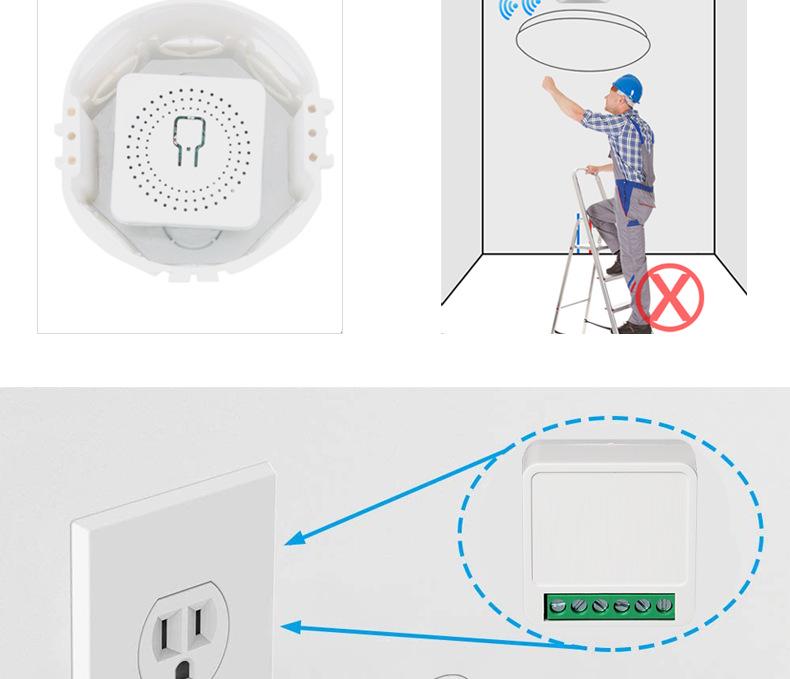 Tuya Zigbee WiFi 16A Light Switch Relay, Alexa Compatible
