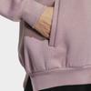 Adidas Striped Logo Patch Hooded Jacket, Women Long Sleeve Casual Sports Magic-Purple Pink Outerwear HM2811
