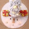Christmas Decorations Plush Tree Skirt Pure White Tree Bottom Festive Accessorie
