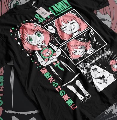 Loid Yor Anya Bon Forger SPY X FAMILY Unisex T-Shirt Manga Anime All Size