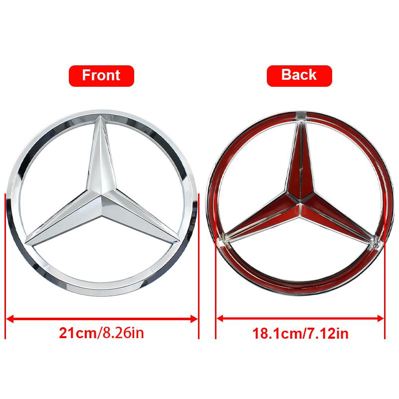 ABS Front Rear Logo Car Trunk Emblem Decorate For W204 W222 W205 X253 W212 W213 W177 W176 W203 Mercedes Benz Replace Accessories PJ1