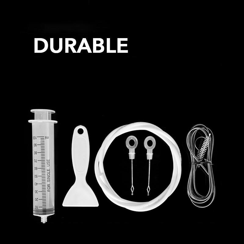 

5 шт./комплект Набір чистих щіток для холодильника Дренажна щітка для миття Всмоктуючий шприц Шланг 1,5 М Засіб для очищення дренажних отворів холодильника Стрічка Земснаряд 5pcs/set