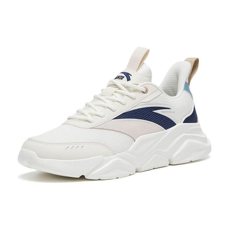 Anta Retro Lowtop Women Casual Sneakers White Pink Blue 912318831-3