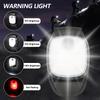 1Pc LED Clip Flashligh 4 Lighting Modes USB Rechargeable LED Clip Lamp Safety Warning Running Lights for Night Walking Fishing