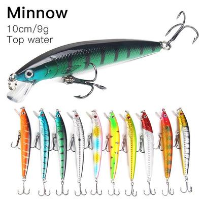 Laser Slow Mixed Minnow 10cm 9g Hot Model Fishing Lures Hard Bait Professional Minnow Depth0.5-1.5m
