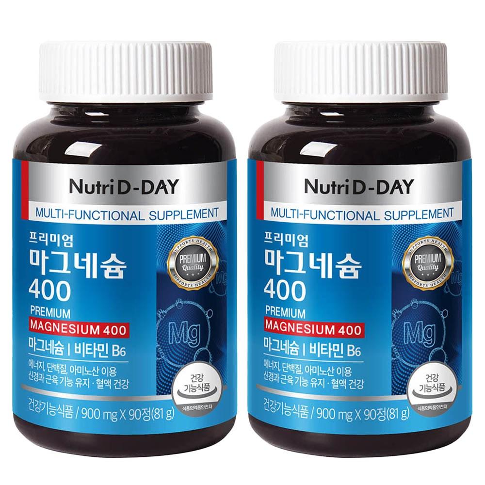 NutriDDay Premium Magnesium 400 90 Tablets 2 pcs