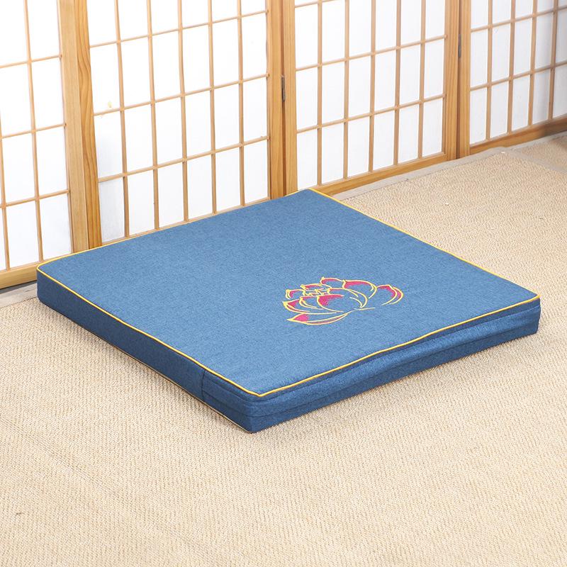 Thickened Meditation & Prostration Zafu Cushion: Removable, Washable Kneeling Mat