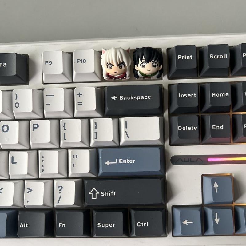 Anime Products Inuyasha Kagome Higurashi Mechanical Keyboard Esc Resin Keycaps Kawaii Cartoon Keyboard Decoration Otaku Gifts