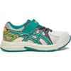New Asics Contend Jog Breathable Rebound Support Low Top Kids' Running Shoes White Green Kids' 1014A356-102