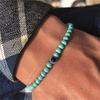 Turkish Blue Evil Eye 6mm Natural Stone Beaded Bracelets For Women Men Handmade Demon Eyes Elastic Bracelet Lucky Yoga Jewelry