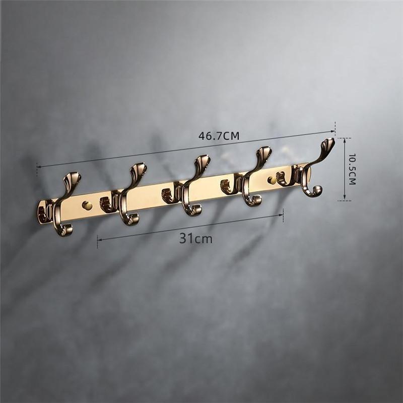 Tuqiu Rose Gold Towel Hanger Brass Wall Mounted Gold Towel holder, Copper Bathroom Hardware,kitchen hook bathroom accessories