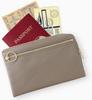 OSL Passport Wallet Pouch Gold Genuine Leather Wallet Pouch Travel Passport Case Slip-On OSL-5802 Multi-Function