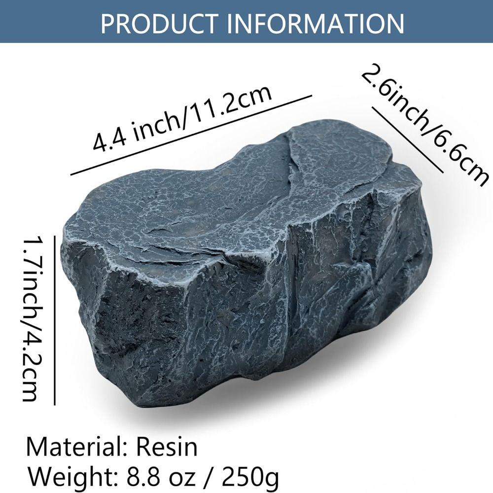 Brown Hide-a-Spare-Key Resin Medicine Box Fake Battery Key Storage Box  Outdoor