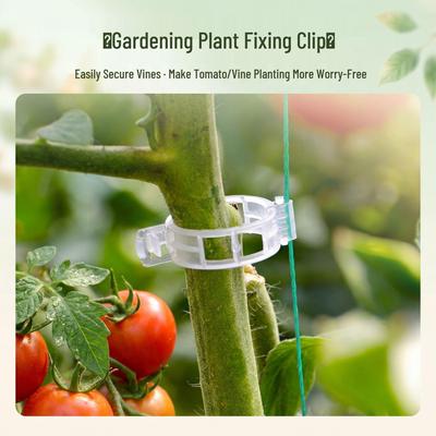 Eco-Friendly Durable Vine Tie Clips for Gardening and Greenhouse Use
