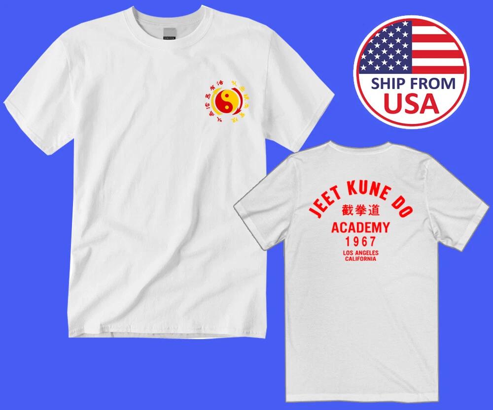 Jeet Kune Do Academy Men s White Size S-5XL S