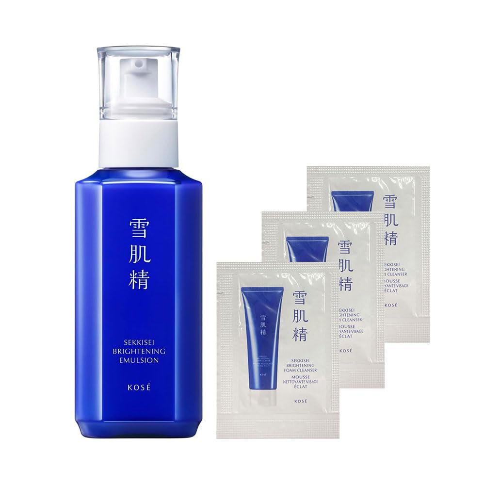 

[Эксклюзив для Amazon.co.jp] [Квази-лекарственное средство] Лечебная осветляющая эмульсия Sekkisei (140мл) Набор ограниченного выпуска с бонусом