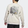 Adidas Adicross X Graphic Print Crewneck Sweatshirt Unisex Tops Clear-Brown HS5607
