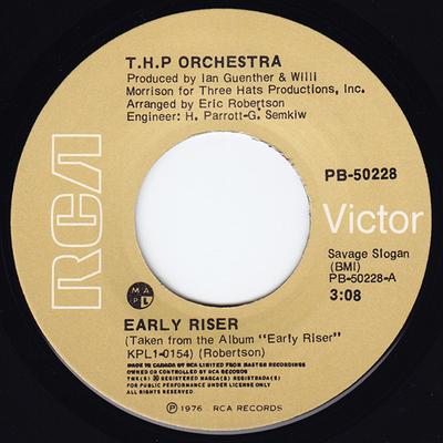 7inch Record THP ORCHESTRA - Early Riser PB50228 RCA Victor 1976 Canada Soul/Funk Used