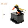 Bird Toothpick Dispenser Press Woodpecker Toothpick Holder Portable Home Office Restaurant Desktop Automatic Toothpick Organizer Container