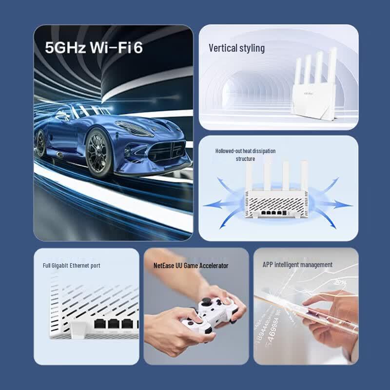 H3C NX15 WiFi 6 Dual-Band Gigabit Home Router (CN version)