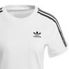 Adidas 3 Stripes California T-Shirt, Damen weißes T-Shirt