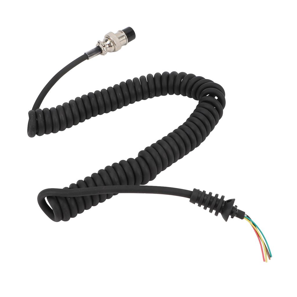 8Pin Speaker Mic Cable Radio Hand Microphone Coiled Cord Replacement Accessories for ICOM Radio