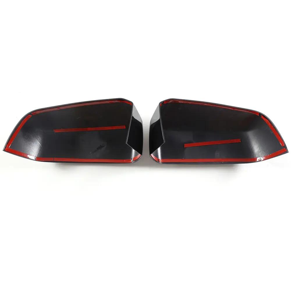 For Ford Ranger 2023 2024 Car Sticker Rearview Side Mirror Cover Wing Cap Exterior Door Rear View Case Trim Carbon Fiber Look