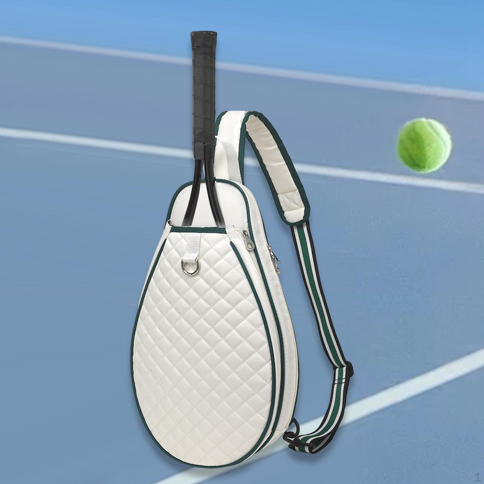 

Сумка-держатель для ракеток для тенниса и бадминтона через плечо для всех возрастов White Green