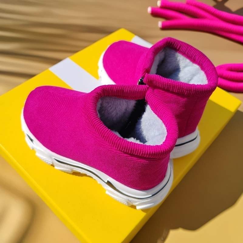 

Warm shoes Children s old cotton shoes Fleece thickened antifreeze Winter boys and girls non-slip breathable new Chinese 2025 new 32