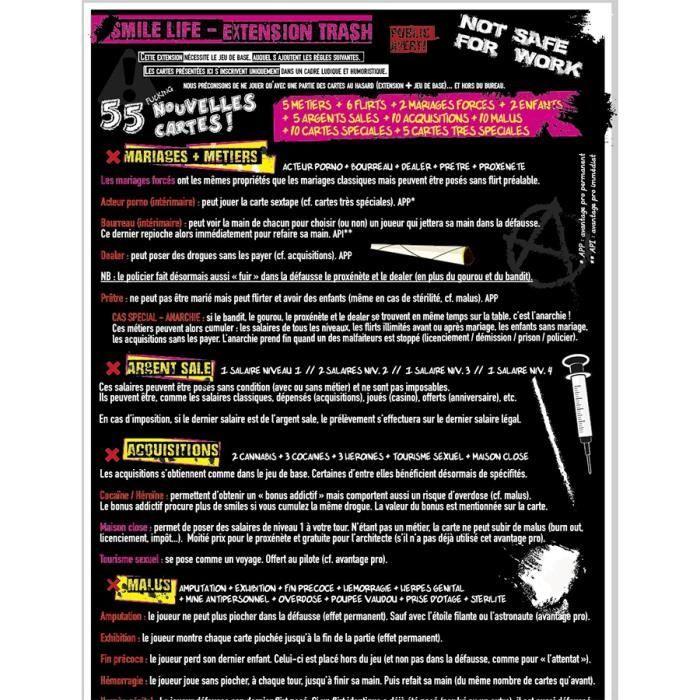 Lot 2 Extensions En Français Smile Life Apocalypse + Trash + 1 Décapsuleur (Trash + Apocalypse)