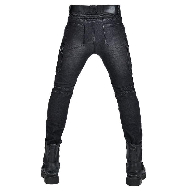 Motorrad-Jeans für Männer und Frauen + saisonale lässige elastische Radhose + schmal sitzende Retro-Motorrad-Offroad-Anti-Drop-Hose