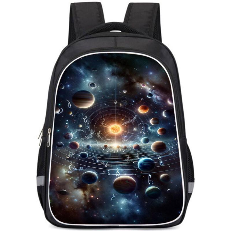 Large Capacity Lightweight 3d Backpack For Kids Oxford Cloth Unisex School Bag