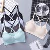 Yoga Sports Bra with Shock-absorbing Feature, Lightweight, Without Underwire, Comfortable and Reliable Underwear