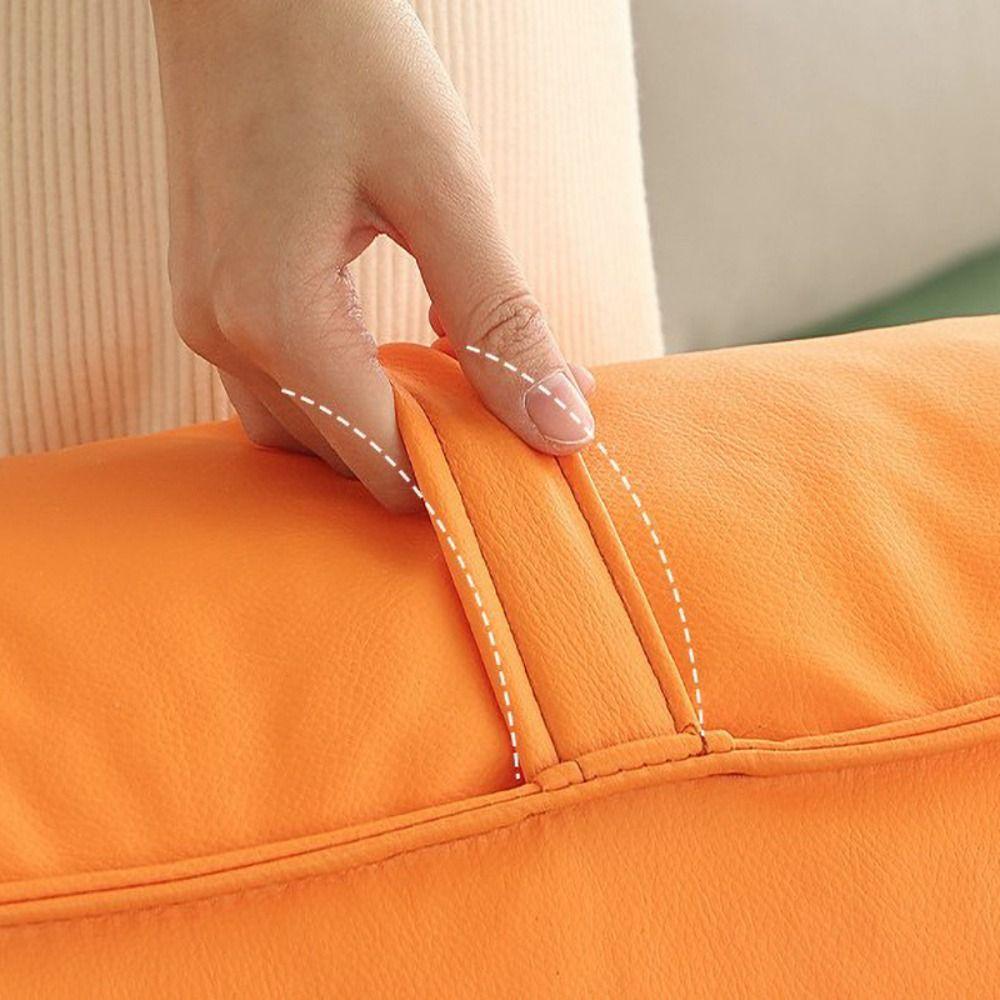 Square/Round Floor Cushion PU Leather Sitting Pier Practical Tatami Sitting Mat  Bay Window