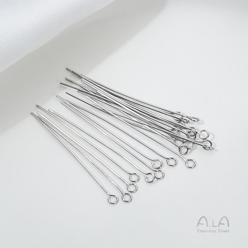 Non-Fading Titanium Steel T-Pins: Flat Head Stainless Steel for DIY Beading & Hanging Ornaments