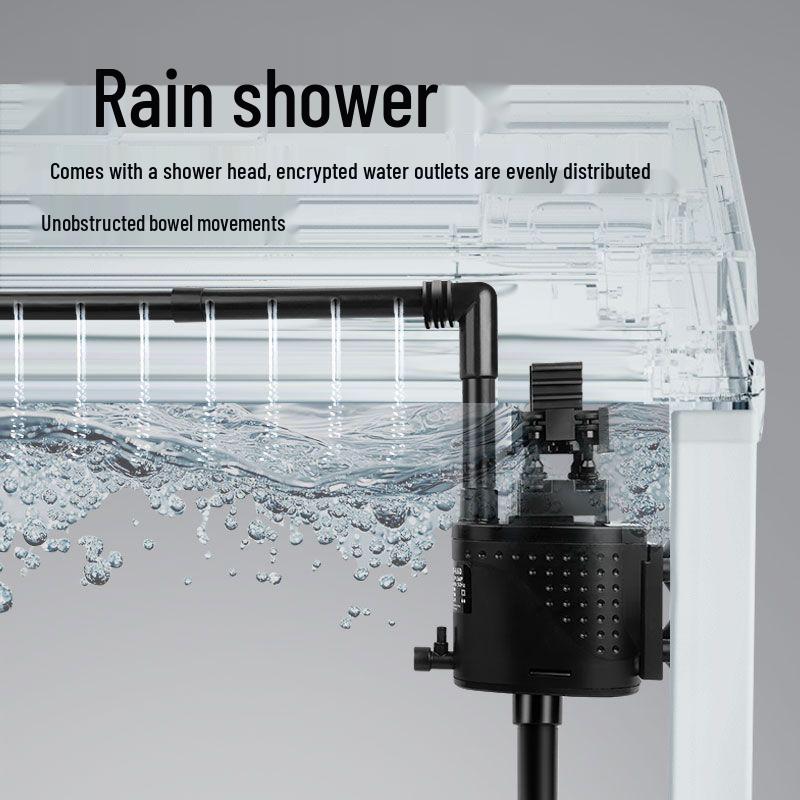 Silent Aquarium Pump: 3-in-1 Filter, Circulation, and Oxygenation for Small Tanks