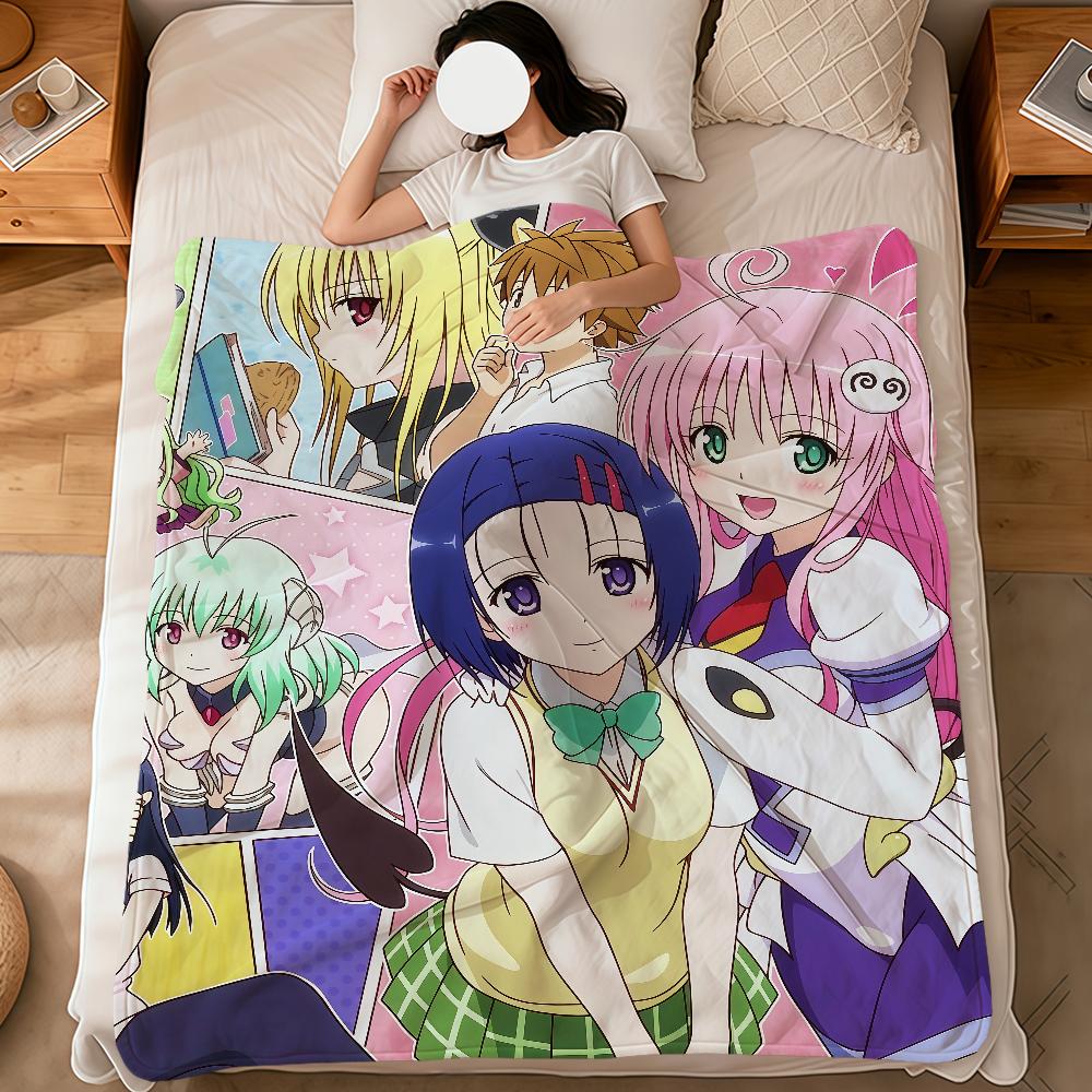anime cute girl Momo Velia d-Deviluke to love ru soft warm plush blanket dormitory sofa living room hogar bedroom gift nap home